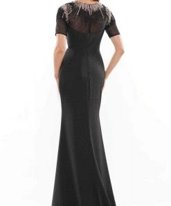 Marsoni By Colors MV1154 - Beaded Illusion Jewel Evening Gown