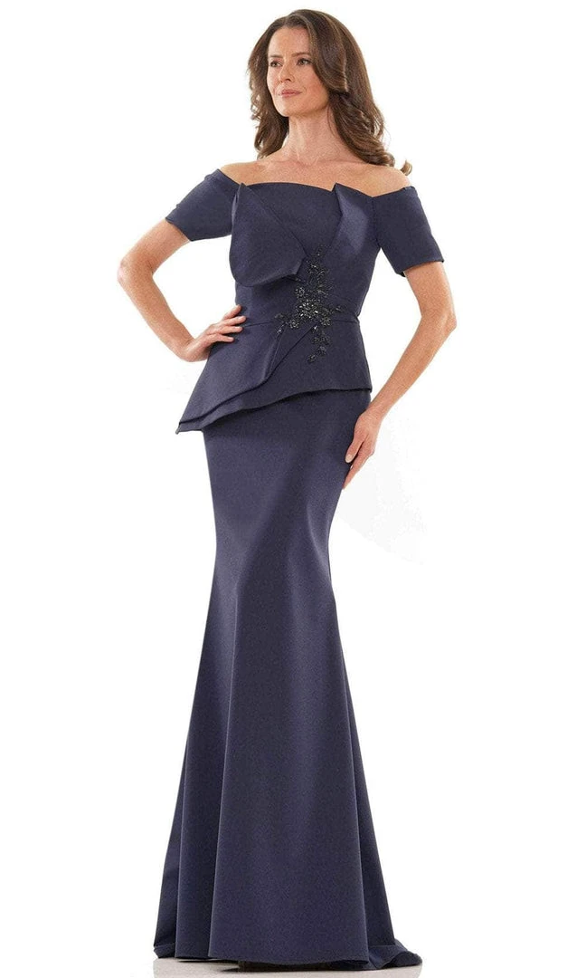 Marsoni By Colors MV1163 - Off Shoulder Long Dress 5 Marsoni By Colors MV1163 - Off Shoulder Long Dress