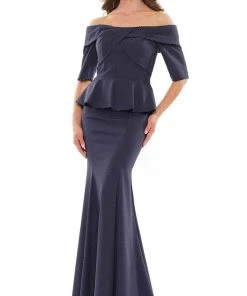 Marsoni By Colors MV1164 - Off Shoulder Mermaid Long Dress 8 Marsoni By Colors MV1164 - Off Shoulder Mermaid Long Dress