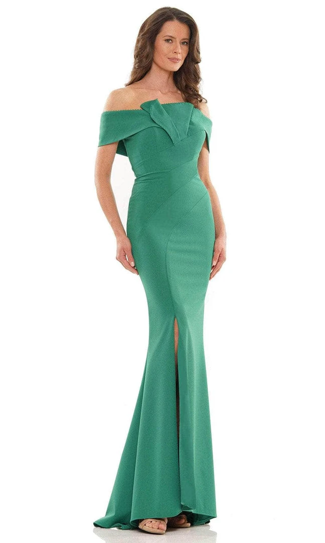 Marsoni By Colors MV1165 - Off Shoulder Sheath Long Dress 5 Marsoni By Colors MV1165 - Off Shoulder Sheath Long Dress