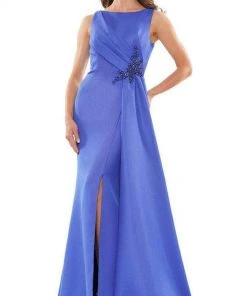 Marsoni By Colors MV1186 - Sleeveless Bateau Neck Long Dress