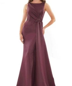 Marsoni By Colors MV1186 - Sleeveless Bateau Neck Long Dress