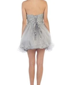 May Queen - Bejeweled Sweetheart A-line Evening Dress Short Dresses 15 May Queen - Bejeweled Sweetheart A-line Evening Dress Short Dresses