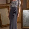 MGNY By Mori Lee - 71401 Beaded Jersey Fitted Dress 1 MGNY By Mori Lee - 71401 Beaded Jersey Fitted Dress