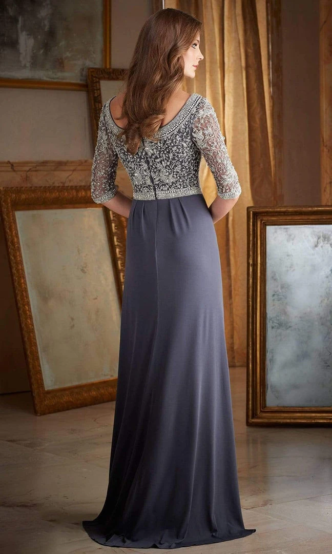 MGNY By Mori Lee - 71401 Beaded Jersey Fitted Dress 4 MGNY By Mori Lee - 71401 Beaded Jersey Fitted Dress