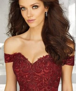 MGNY By Mori Lee - 71616 Embroidered Off-Shoulder Trumpet Dress 12 MGNY By Mori Lee - 71616 Embroidered Off-Shoulder Trumpet Dress