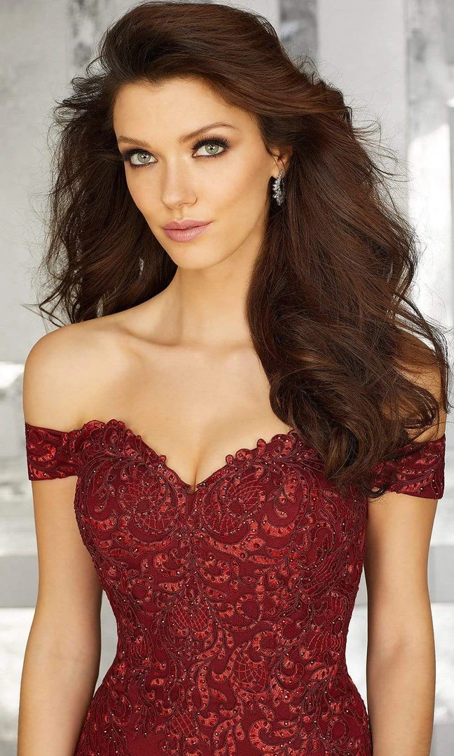 MGNY By Mori Lee - 71616 Embroidered Off-Shoulder Trumpet Dress 7 MGNY By Mori Lee - 71616 Embroidered Off-Shoulder Trumpet Dress