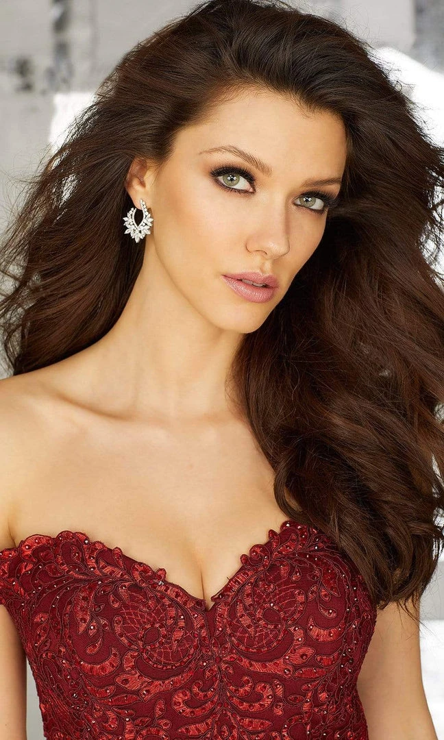 MGNY By Mori Lee - 71616 Embroidered Off-Shoulder Trumpet Dress 8 MGNY By Mori Lee - 71616 Embroidered Off-Shoulder Trumpet Dress