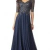 MGNY By Mori Lee - 71805 Embroidered V-neck A-line Gown 1 MGNY By Mori Lee - 71805 Embroidered V-neck A-line Gown
