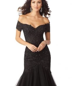 MGNY By Mori Lee - 71825 Lace Appliqued Off-Shoulder Trumpet Dress 13 MGNY By Mori Lee - 71825 Lace Appliqued Off-Shoulder Trumpet Dress