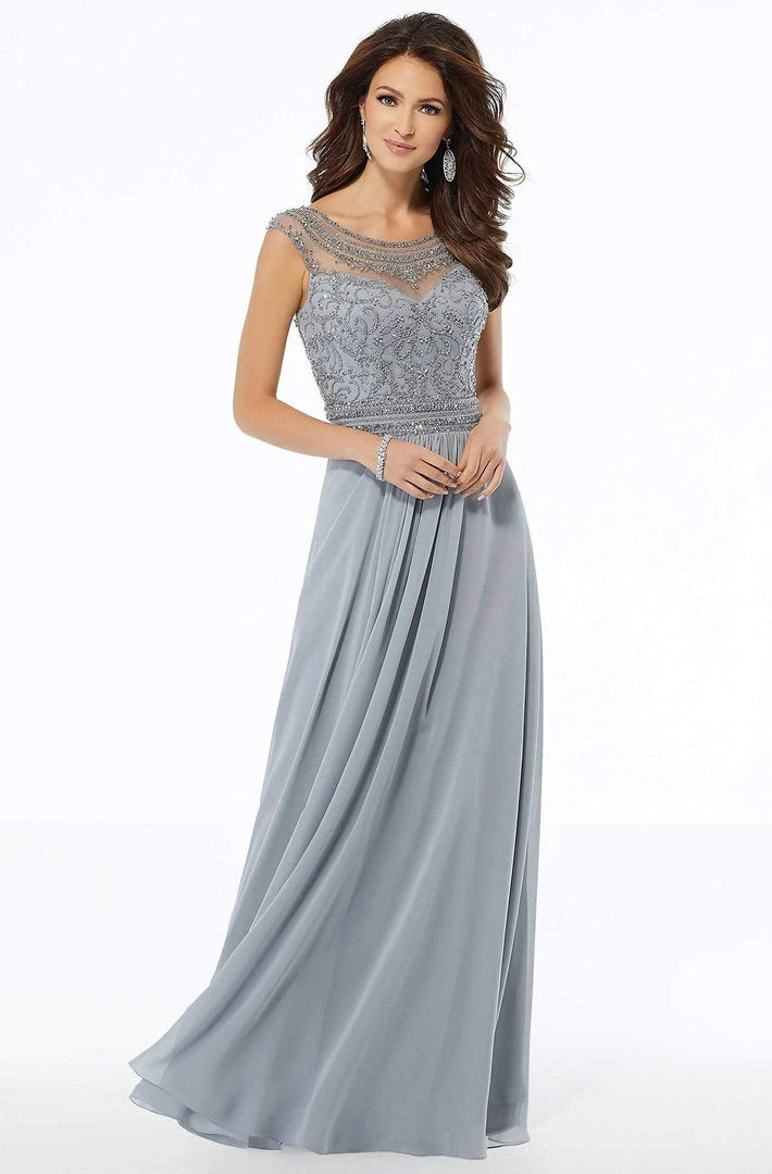 MGNY By Mori Lee - 72104 Beaded Scoop A-Line Dress 6 MGNY By Mori Lee - 72104 Beaded Scoop A-Line Dress