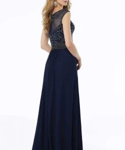 MGNY By Mori Lee - 72104 Beaded Scoop A-Line Dress