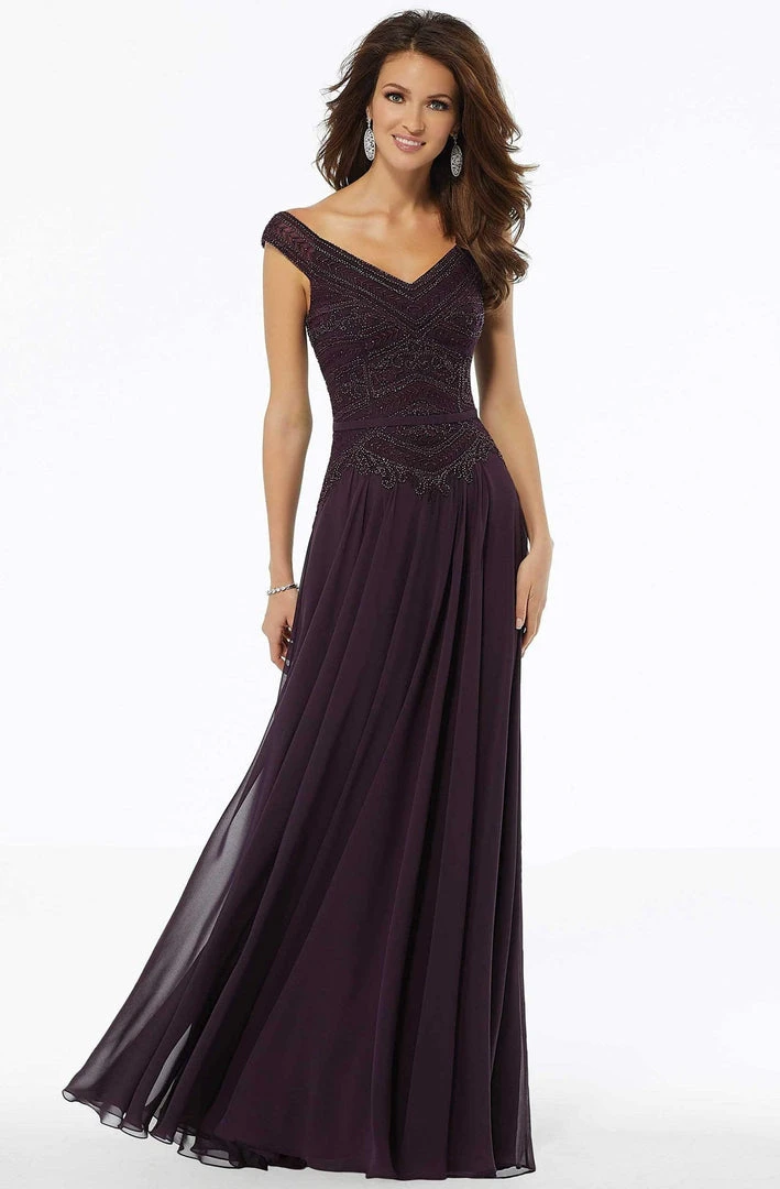 MGNY By Mori Lee - 72134 Embroidered Off-Shoulder A-line Gown 3 MGNY By Mori Lee - 72134 Embroidered Off-Shoulder A-line Gown