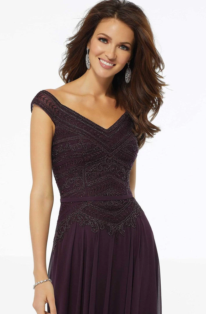 MGNY By Mori Lee - 72134 Embroidered Off-Shoulder A-line Gown 5 MGNY By Mori Lee - 72134 Embroidered Off-Shoulder A-line Gown