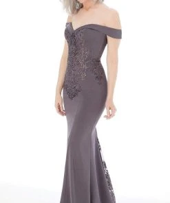 MGNY By Mori Lee - 72207 Off Shoulder Beaded Appliqued Mermaid Gown
