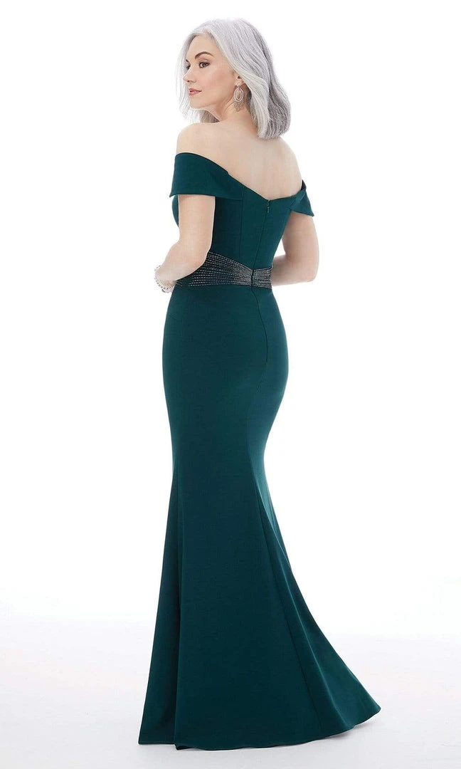MGNY By Mori Lee - 72215 Beaded Waist Off Shoulder Mermaid Gown 6 MGNY By Mori Lee - 72215 Beaded Waist Off Shoulder Mermaid Gown