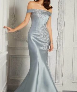 MGNY By Mori Lee - 72408 Floral Embroidery Detailed Trumpet Gown