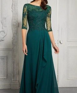 MGNY By Mori Lee - 72412 Illusion Bateau A-Line Evening Dress 11 MGNY By Mori Lee - 72412 Illusion Bateau A-Line Evening Dress