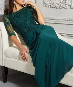 MGNY By Mori Lee - 72412 Illusion Bateau A-Line Evening Dress 12 MGNY By Mori Lee - 72412 Illusion Bateau A-Line Evening Dress