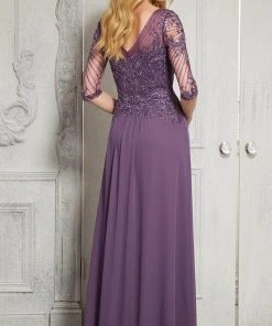 MGNY By Mori Lee - 72412 Illusion Bateau A-Line Evening Dress 9 MGNY By Mori Lee - 72412 Illusion Bateau A-Line Evening Dress