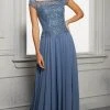 MGNY By Mori Lee - 72419 Illusion Square A-Line Evening Dress 2 MGNY By Mori Lee - 72419 Illusion Square A-Line Evening Dress
