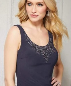 MGNY By Mori Lee - 72427 Scoop Long Sleeves Pant Suit 9 MGNY By Mori Lee - 72427 Scoop Long Sleeves Pant Suit