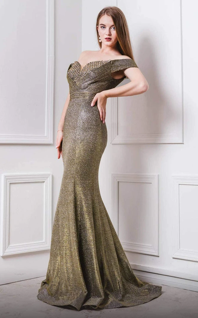 MNM COUTURE - F7541 Beaded Off-Shoulder Mermaid Dress 5 MNM COUTURE - F7541 Beaded Off-Shoulder Mermaid Dress