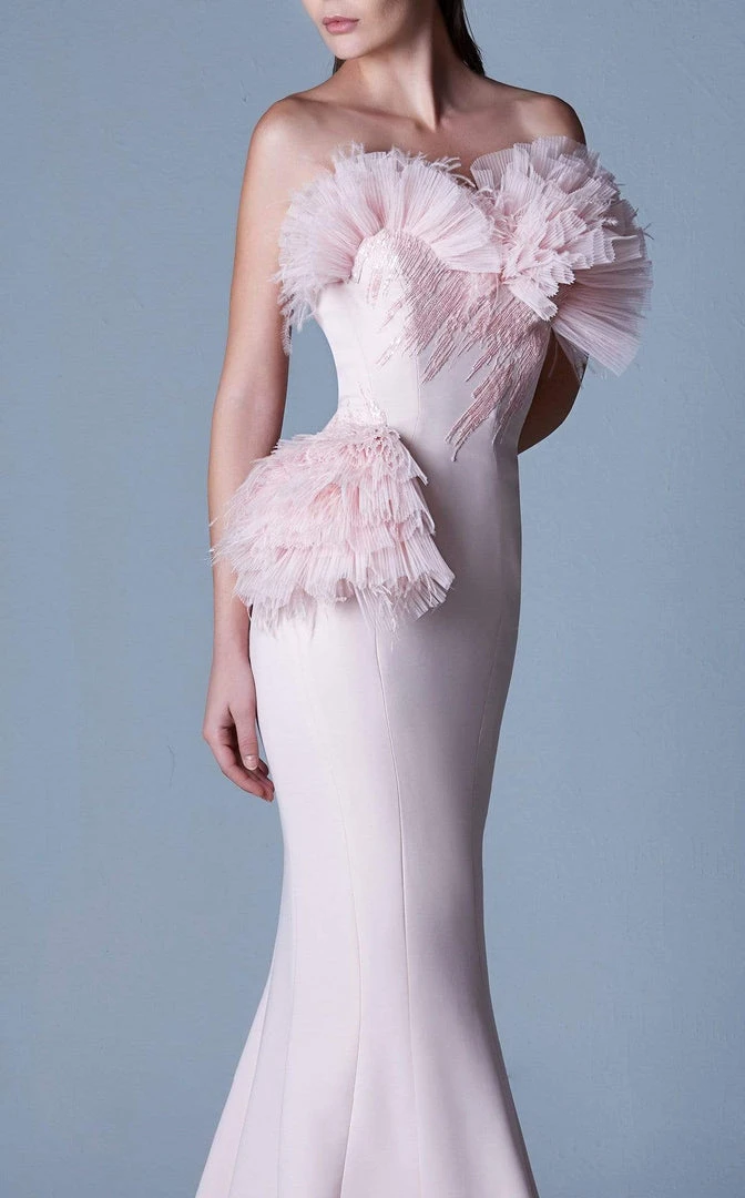 MNM COUTURE - G1091 Ruffled Sweetheart Mermaid Dress 4 MNM COUTURE - G1091 Ruffled Sweetheart Mermaid Dress