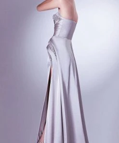 MNM Couture G1336 - Beaded Sash Evening Gown