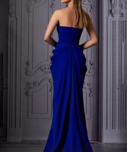 MNM COUTURE - K3854 Ruched Asymmetrical Sheath Dress 6 MNM COUTURE - K3854 Ruched Asymmetrical Sheath Dress