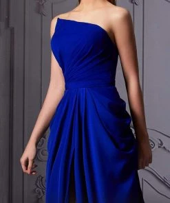 MNM COUTURE - K3854 Ruched Asymmetrical Sheath Dress 7 MNM COUTURE - K3854 Ruched Asymmetrical Sheath Dress