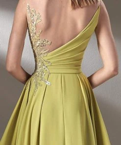 MNM COUTURE - K3903 Sleeveless Illusion Bateau Evening Dress