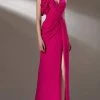 MNM COUTURE - K3904 Asymmetrical A-Line Evening Dress 2 MNM COUTURE - K3904 Asymmetrical A-Line Evening Dress