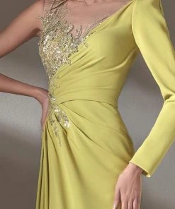 MNM COUTURE - K3908 Illusion Jewel A-Line Evening Dress 8 MNM COUTURE - K3908 Illusion Jewel A-Line Evening Dress