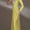 MNM COUTURE - K3908 Illusion Jewel A-Line Evening Dress
