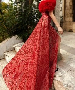 MNM Couture K3948 - Ruffled A-Line Formal Dress