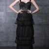 MNM Couture - Lace Sweetheart Tiered Dress N0100 2 MNM Couture - Lace Sweetheart Tiered Dress N0100