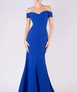 MNM COUTURE - M0005 Seam Sculpted Crepe Mermaid Gown