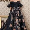 MNM COUTURE - N0354 Off-Shoulder Floral Embroidered Ballgown 2 MNM COUTURE - N0354 Off-Shoulder Floral Embroidered Ballgown