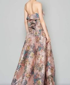 MNM COUTURE - N0374 Embellished Strapless A-line Gown 7 MNM COUTURE - N0374 Embellished Strapless A-line Gown