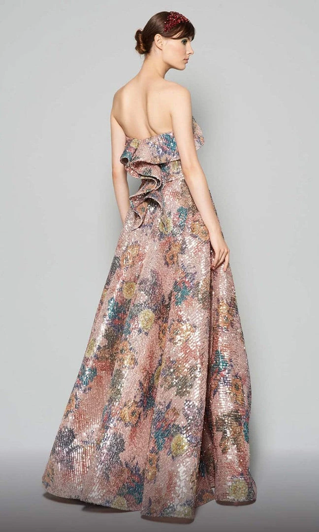 MNM COUTURE - N0374 Embellished Strapless A-line Gown 4 MNM COUTURE - N0374 Embellished Strapless A-line Gown