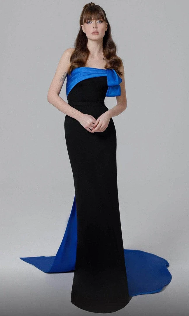 MNM COUTURE N0463 - Strapless Overskirt Evening Dress 3 MNM COUTURE N0463 - Strapless Overskirt Evening Dress
