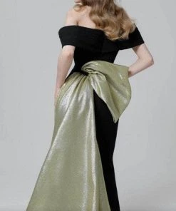 MNM COUTURE N0466 - Off Shoulder Asymmetric Evening Gown 5 MNM COUTURE N0466 - Off Shoulder Asymmetric Evening Gown