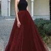 MNM Couture - Shirred Halter Neck Ballgown N0124 1 MNM Couture - Shirred Halter Neck Ballgown N0124