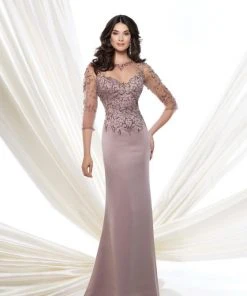 Mon Cheri 115973 Beaded A-line Dress