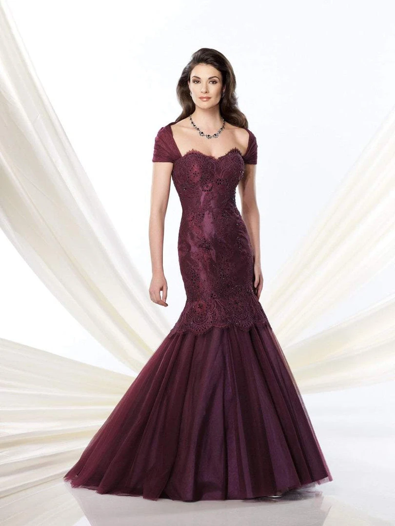 Mon Cheri 214956 Strapless Gown With Matching Shrug 3 Mon Cheri 214956 Strapless Gown With Matching Shrug