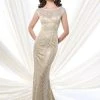 Mon Cheri 215912 Sequined Bateau Evening Gown