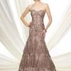 Mon Cheri 216D53 Strapless Beaded Lace Evening Gown 1 Mon Cheri 216D53 Strapless Beaded Lace Evening Gown