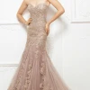 Mon Cheri 217D89 Strapless Lace Tulle Evening Gown