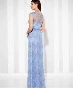 Mon Cheri Allover Soft Lace Sheath Dress 117608 - 1 Pc Lt Periwinkl In Size 6 Available 5 Mon Cheri Allover Soft Lace Sheath Dress 117608 - 1 Pc Lt Periwinkl In Size 6 Available